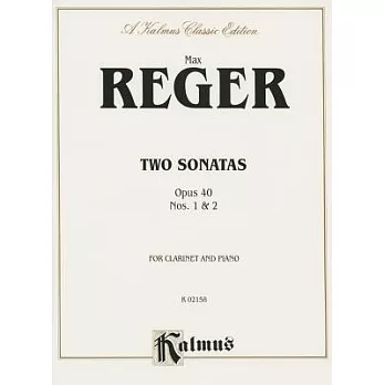 Two Sonatas, Op. 40, Nos. 1 & 2: A Kalmus Classic Edition, For Clarinet and Piano