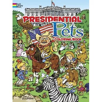 Presidential Pets Coloring Book: Green Edition