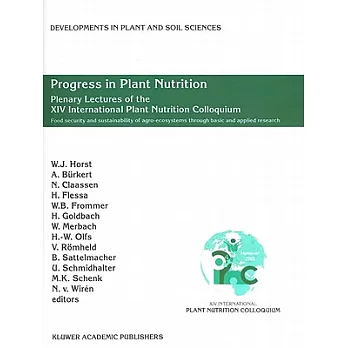 Progress in Plant Nutrition: Plenary Lectures of the XIV International Plant Nutrition Coloquium