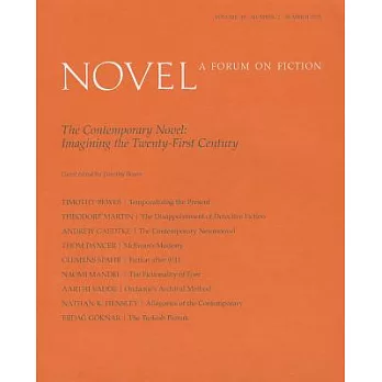 The Contemporary Novel: Imagining the Twenty-First Century
