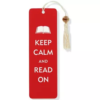 Keep Calm & Read on Beaded Bookmark