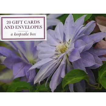 Clematis: 20 Gift Cards and Envelopes
