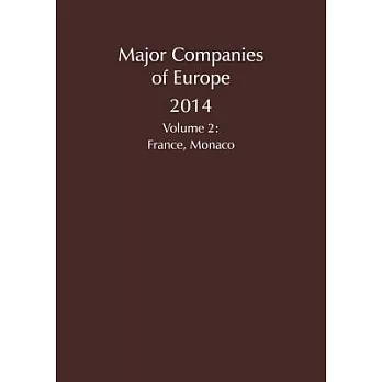 Major Companies of Europe 2014: France, Monaco