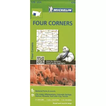 Michelin Four Corners Map