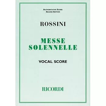Messa Solenne: Vocal Score