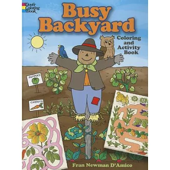 Busy Backyard Coloring and Activity Book