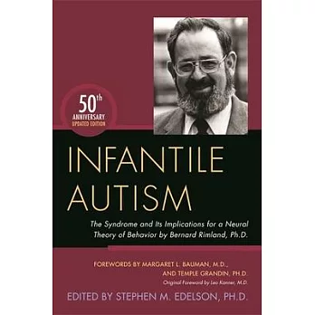 Infantile Autism: The Syndrome and Its Implications for a Neural Theory of Behavior by Bernard Rimland, Ph.D.