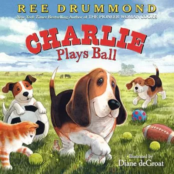 Charlie plays ball /