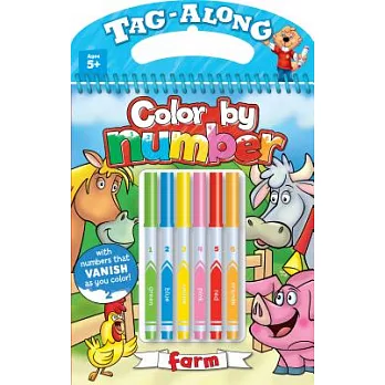 Tag Along Color by Number - Farm