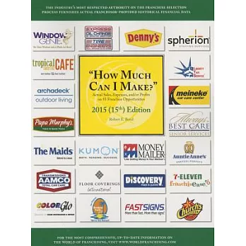 How Much Can I Make? 2015: Actual Sales, Expenses, And/Or Profits on 83 Franchise Opportunities