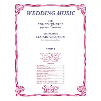 Wedding Music for String Quartet Optional Contrabass: Violin 1