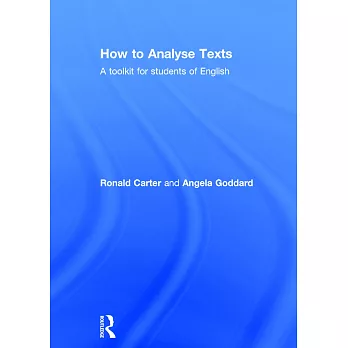 How to Analyse Texts: A Toolkit for Students of English