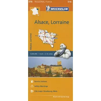 Michelin Regional Alsace, Lorraine, France