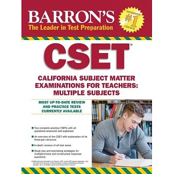 Barron’s CSET: California Subject Matter Examinations for Teachers: Multiple Subjects