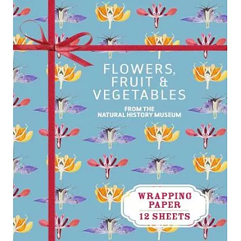 Flowers, Fruit & Vegetables from the Natural History Museum: Wrapping Paper: 12 Sheets