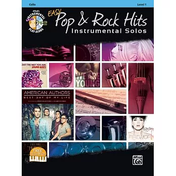 Easy Pop & Rock Hits Instrumental Solos for Strings: Cello