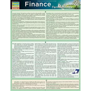 Finance Terminology