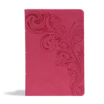 Holy Bible: Christian Standard Bible, Pink Leathertouch, Giant Print Reference