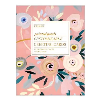 Painted Petals Customizable Greeting Cards with Folio Labels