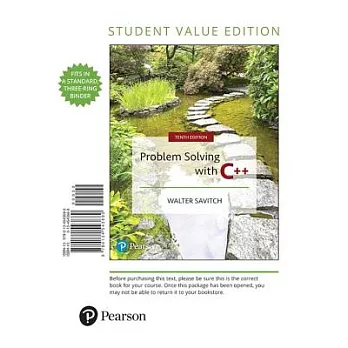 博客來-Problem Solving with C++