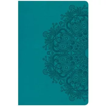 Holy Bible: Christian Standard Bible, Giant Print Reference Bible, Teal Leathertouch, Indexed