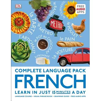Complete Language Pack French: French Easy Grammar / French Visual Phrasebook / 15-minute French
