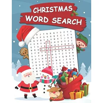 Christmas Word Search: 100 Words Kids Need To Read By 1st Grade Word Search For Clever Kids Ages 4-8