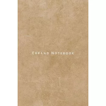 Errand Notebook: Personal, business, household and home management planner. Keep track of to do list, chores and errands to run. Amazin