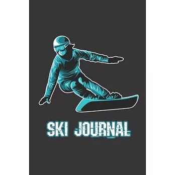 Ski Journal: Ski lined notebook - gifts for a skiier - skiing books for kids, men or woman who loves ski- composition notebook -111