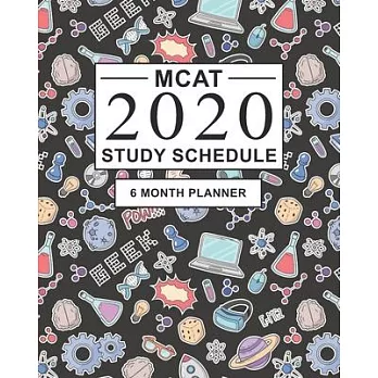 MCAT Study Schedule: 6 month Planner for the Medical Entrance Exam. Ideal for MCAT prep and Organising MCAT practice - Large (8 x 10 inches