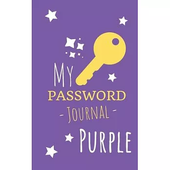 My Password Journal Purple: Small Book with Tabs