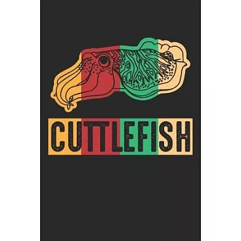 Cuttlefish: Tintenfisch Meereskreatur Tintenfisch Ozean Notizbuch liniert DIN A5 - 120 Seiten für Notizen, Zeichnungen, Formeln -