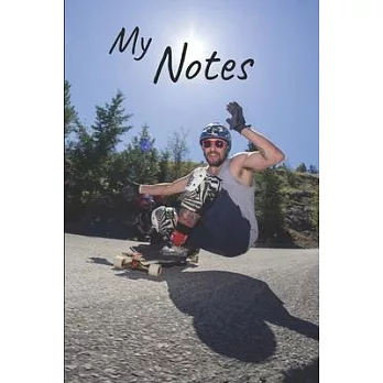 My notes: Longboard Notebook - Size 6＂ X 9＂, 100 Pages - Trend and Original - Convenient to rate Ideas