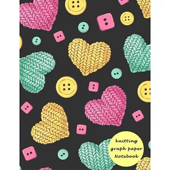 Knitting Graph Paper Notebook: 4:5 Ratio 100 Pages Knitting Design Graph Paper Knitters Graph Paper Journal 40 stitches = 50 rows