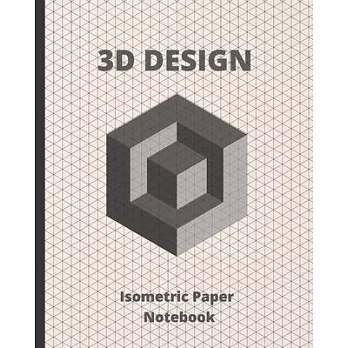 3D Design: Isometric Paper Notebook - Suitable for Landscaping, Architecture, Sculpture or 3D Printer Projects - Grid of .28＂ Equ