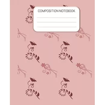 博客來-Composition Notebook: Pink Wide Ruled Notebook, School Notebook ...
