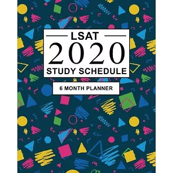 LSAT Study Schedule: 6 Month Planner for the Law School Admission Test (LSAT). Ideal for LSAT prep and Organising LSAT practice - Large (8