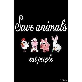 Save Animals: Kariertes A5 Notizbuch für Schüler und Studenten, Hobby und Freizeit