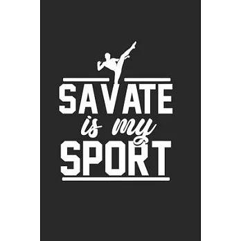 Savate Fighter Notebook: Diary Journal 6x9 inches with 120 Lined Pages