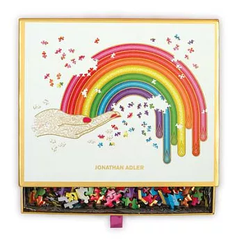 Jonathan Adler Rainbow Hand 750 Piece Shaped Puzzle