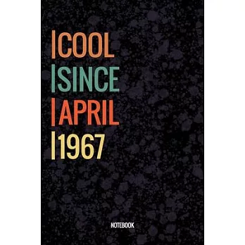 Cool Since Mai 1967 Notebook: Vintage Lined Notebook / Journal Diary Gift, 120 Pages, 6x9, Soft Cover, Matte Finish For People Born In Mai 1967
