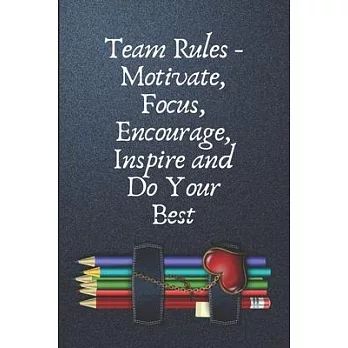 Team Rules: Team Rules Lined Notebook /Journal Gift,100 pages 6*/9*, Soft Cover, matte Cover
