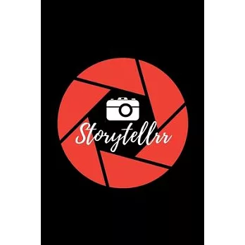 Notebook for photographer lover: storyteller black cover dot grid quality media tourist travel diary: Journal Gift for men women student school boys g