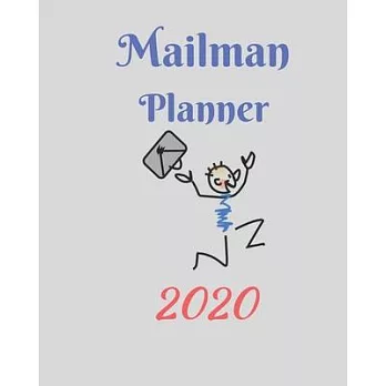 Mailman planner 2020: Weekly, monthly yearly planner for peak productivity with habit tracker. Journal. featuring calendar, US & UK holidays