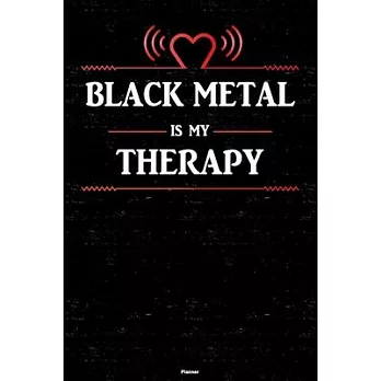 Black Metal is my Therapy Planner: Black Metal Heart Speaker Music Calendar 2020 - 6 x 9 inch 120 pages gift