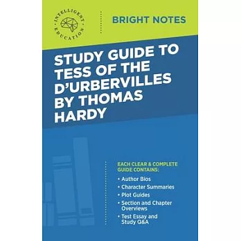 Study Guide to Tess of d’’Urbervilles by Thomas Hardy