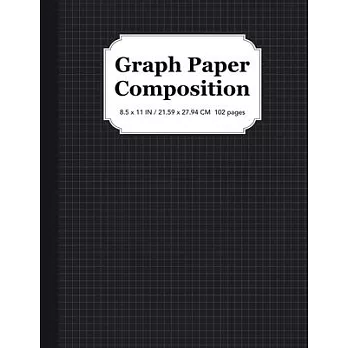 Graph Paper Composition Notebook: Quad Ruled 5x5, Grid Paper for Students in Math and Science