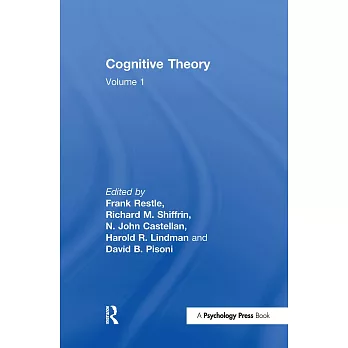 Cognitive Theory: Volume 1: Cognitive Theory