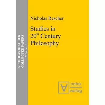 Collected Papers, Volume 1, Studies in 20th Century Philosophy