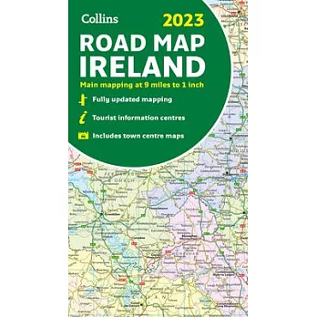 2023 Collins Road Map of Ireland